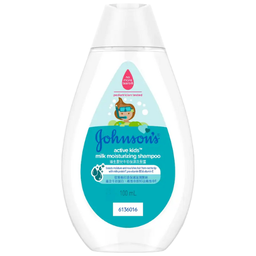 Johnson's Active Kids Shampoo Milk Moist 100mL Bottle