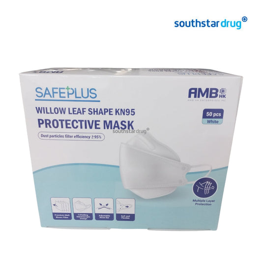 Safeplus KN95 Facemask Willow Leaf Shape - 50pcs