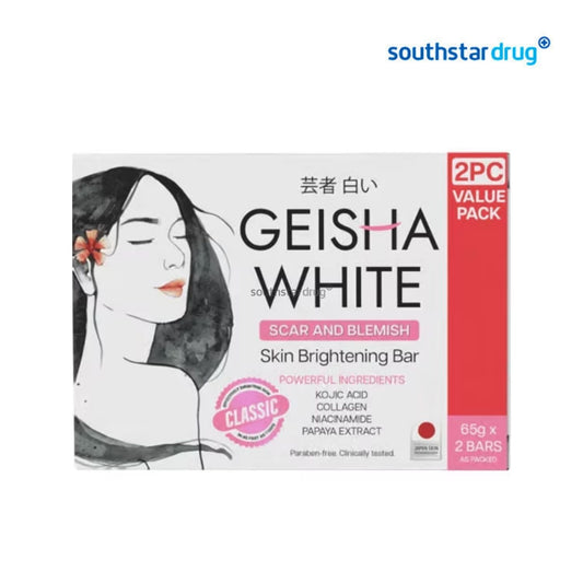 Geisha White Soap Classic 65g x2 Pack