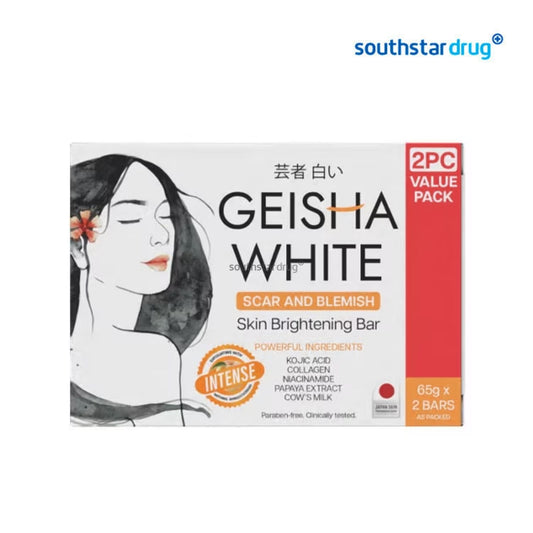 Geisha White Soap Intense 65g x2 Pack