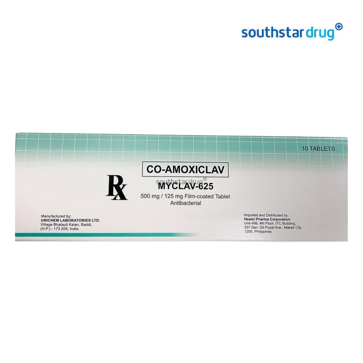 Myclav 500mg/125mg Film-Coated Tablet 1pcc