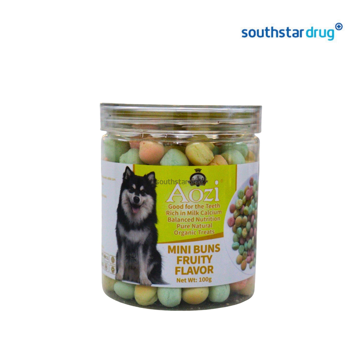 Aozi Fruity Mini Buns Dog Treats 100g (1 Tub)