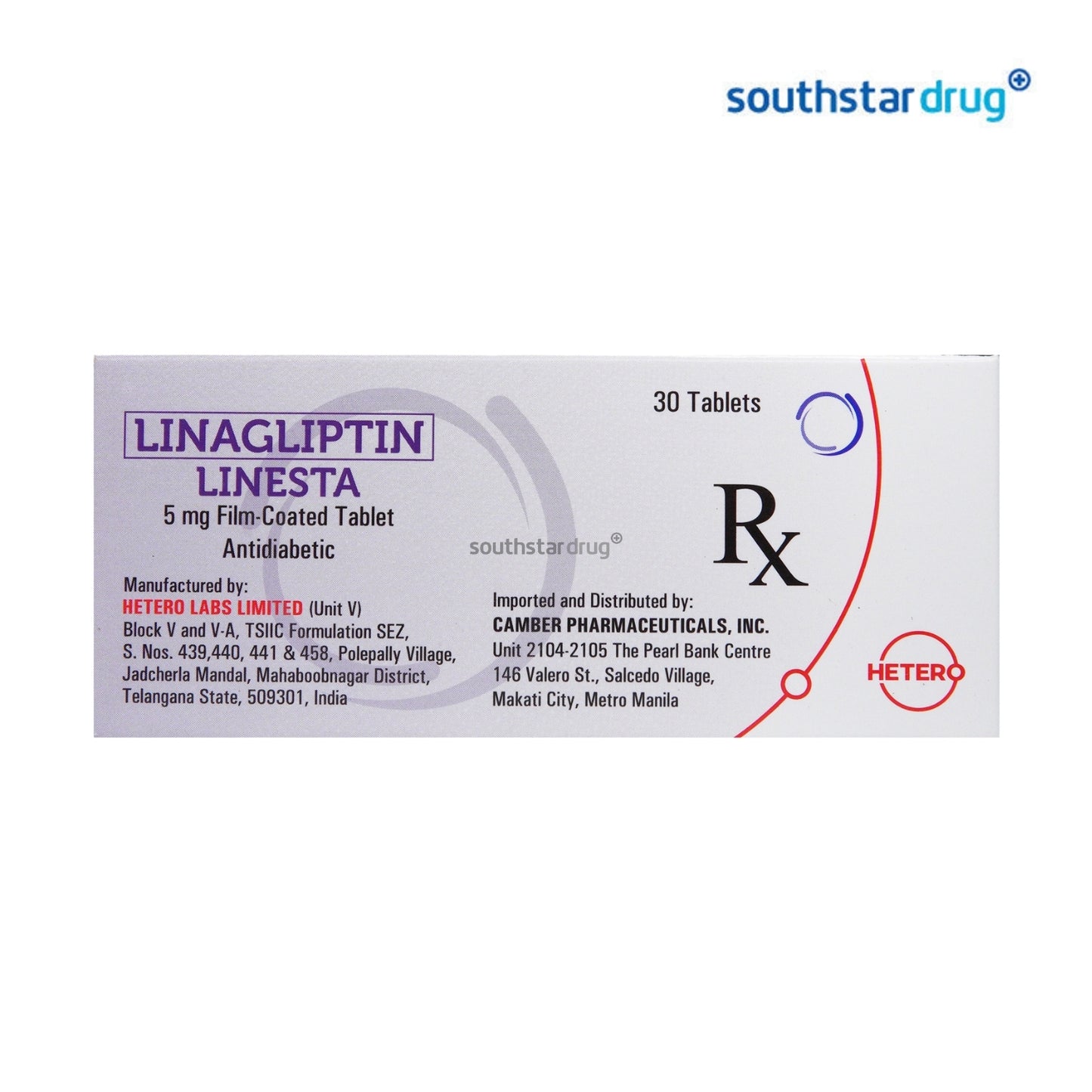 Rx: Linesta VVV Film-Coated Tablet 5mg