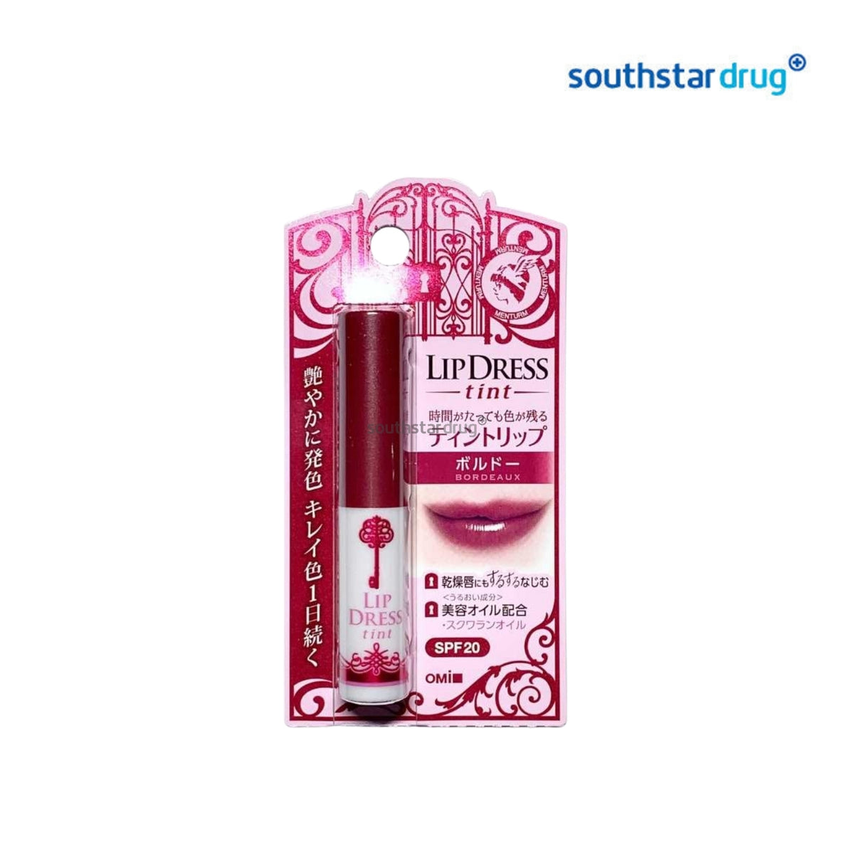 OMI Menturm Tinted Lip Balm Bordeaux 2.3g – Lip Moisturizing and Tinted Care
