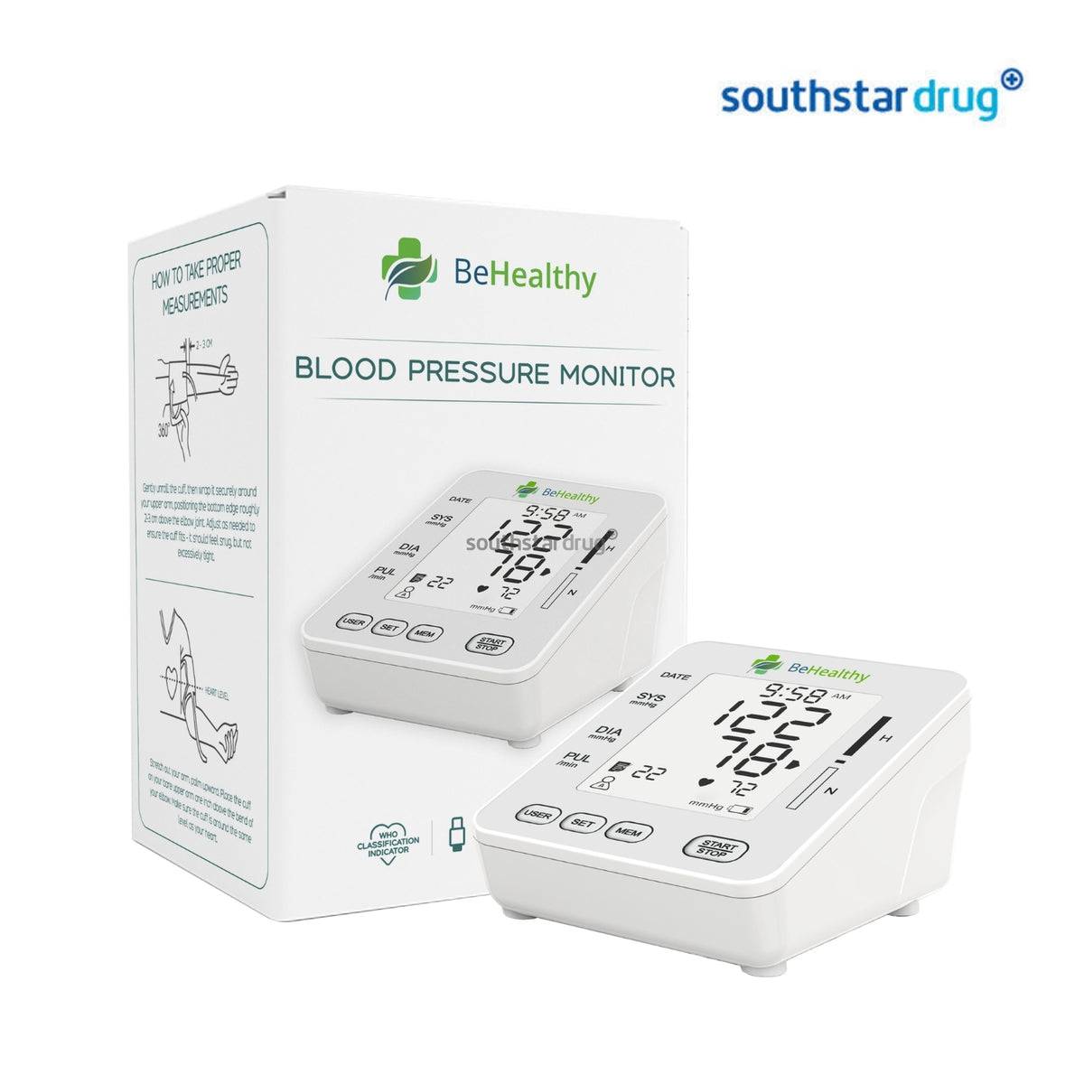 BeHealthy Digital Blood Pressure Monitor (1 Unit) – Blood Pressure Monitoring