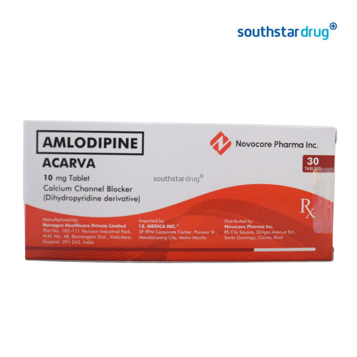 Rx: Acarva 10mg Tablet 1pc