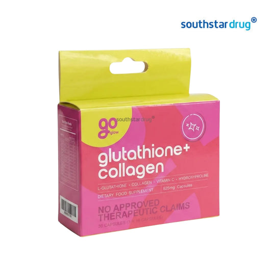 Go Glow Glutathione + Collagen 825mg Capsules - 30s