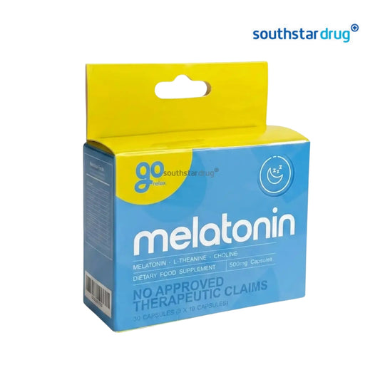 Go Relax Melatonin 500mg Capsules - 30s