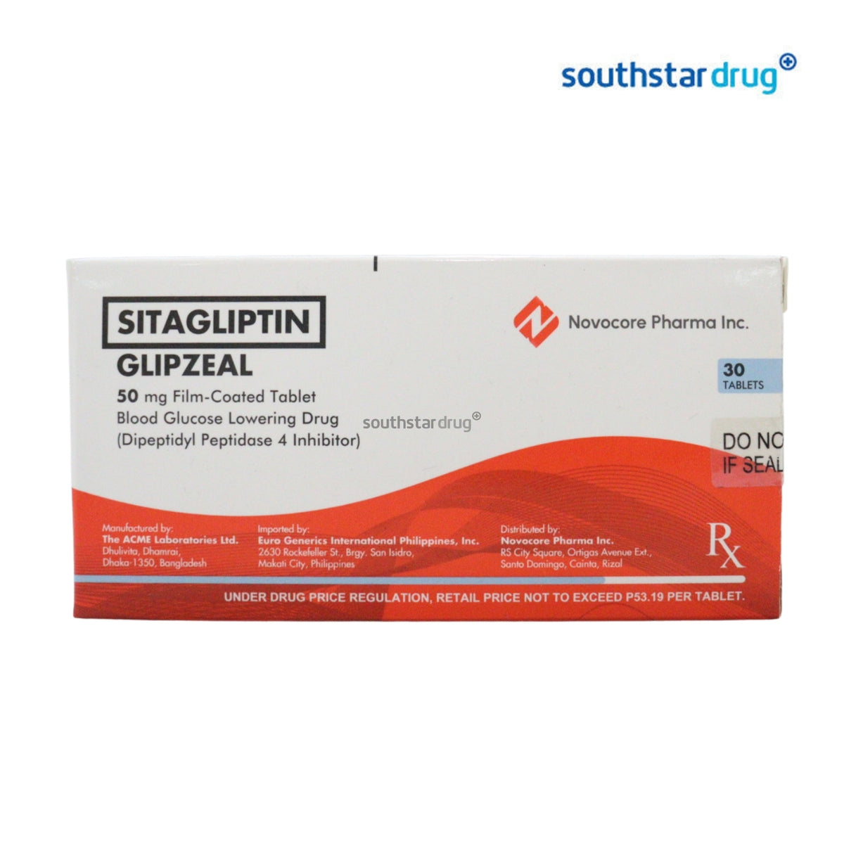 Rx: Glipzeal 50mg Film-Coated Tablet 1pc