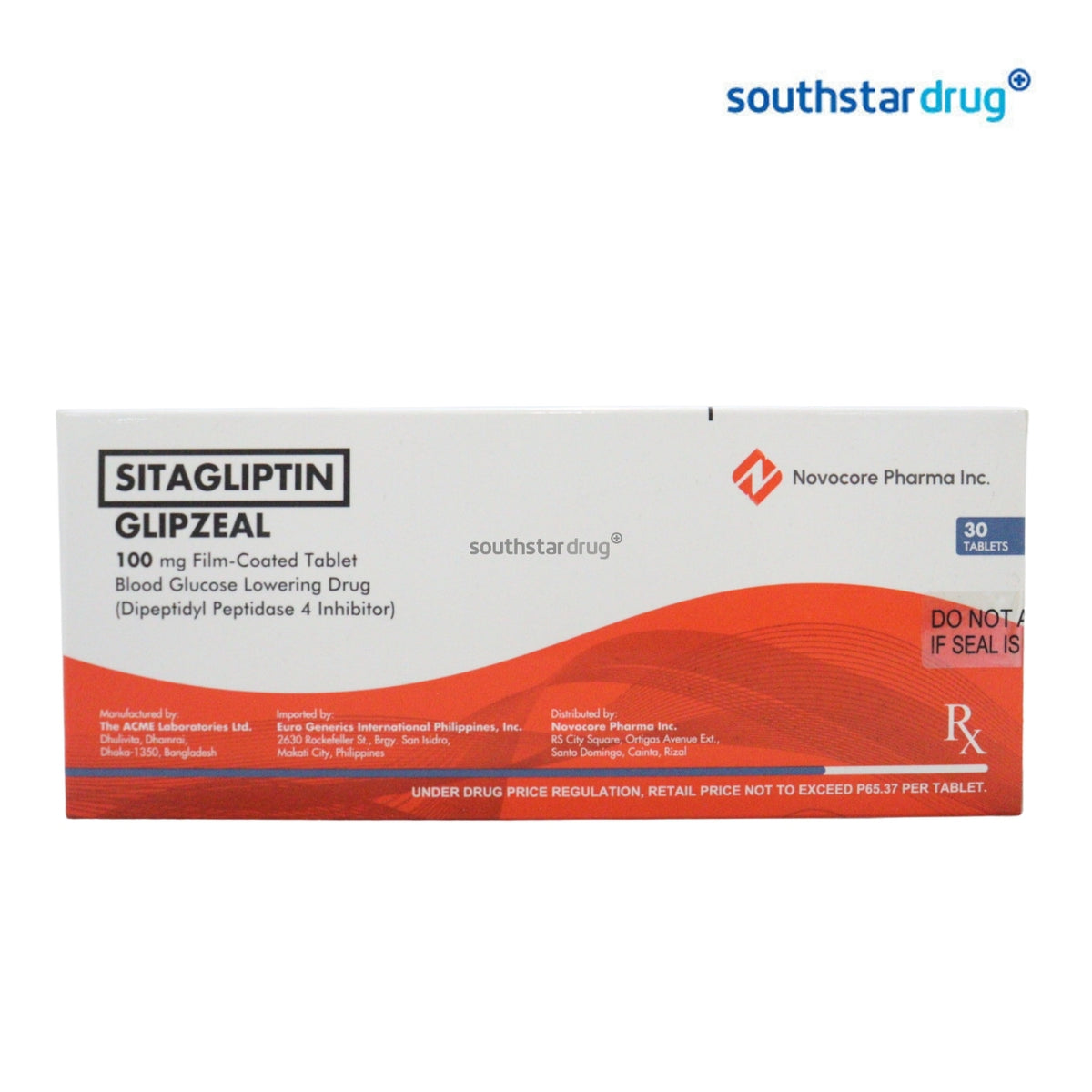 Rx: Glipzeal 100mg Film-Coated Tablet 1pc