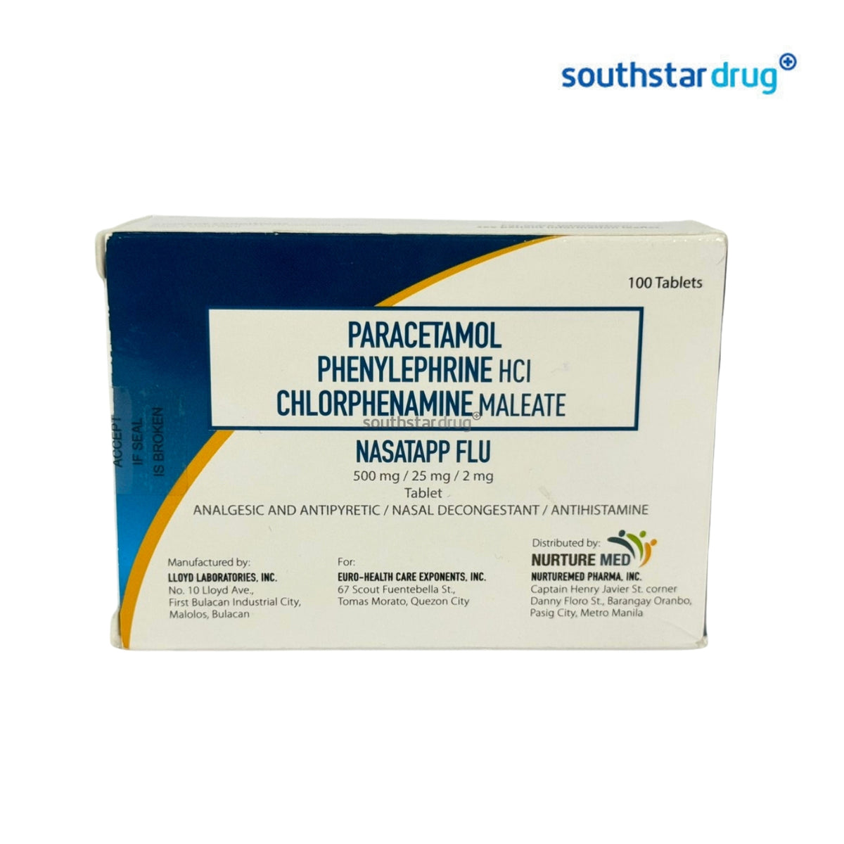 Nasatapp Flu 500mg/25mg/2mg Tablet 1pc
