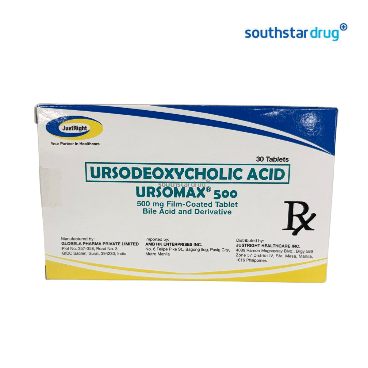 Rx: Ursomax 500mg Film-Coated Tablet 1pc
