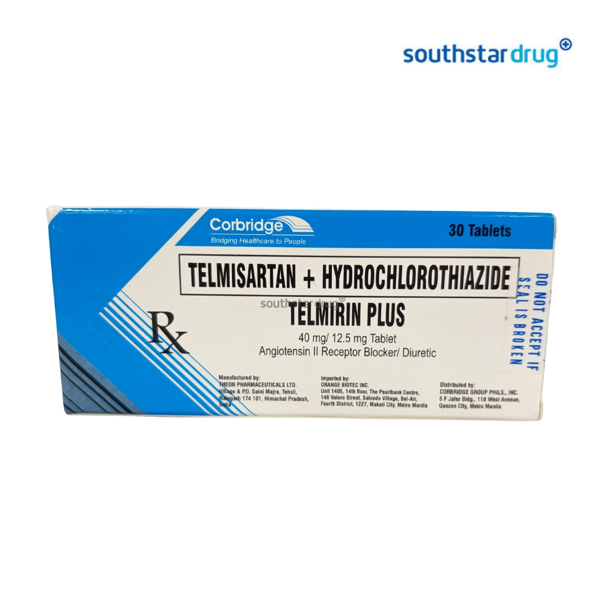 Rx: Telmirin Plus 40mg/12.5mg Tablet