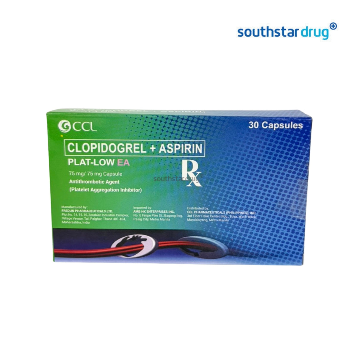 Rx: Plat-Low EA Capsule 75mg