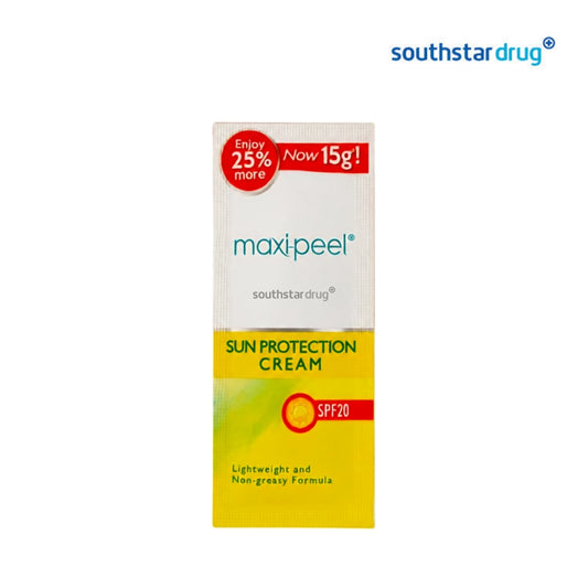 Maxi-Peel Facial Cream Sunblock SPF 20 12g (1 Sachet) – Facial Sun Protection and Skin Care