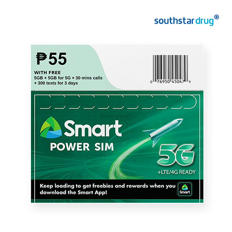 Smart 5G and 4G LTE Ready Power SIM prepaid card for fast mobile connectivity