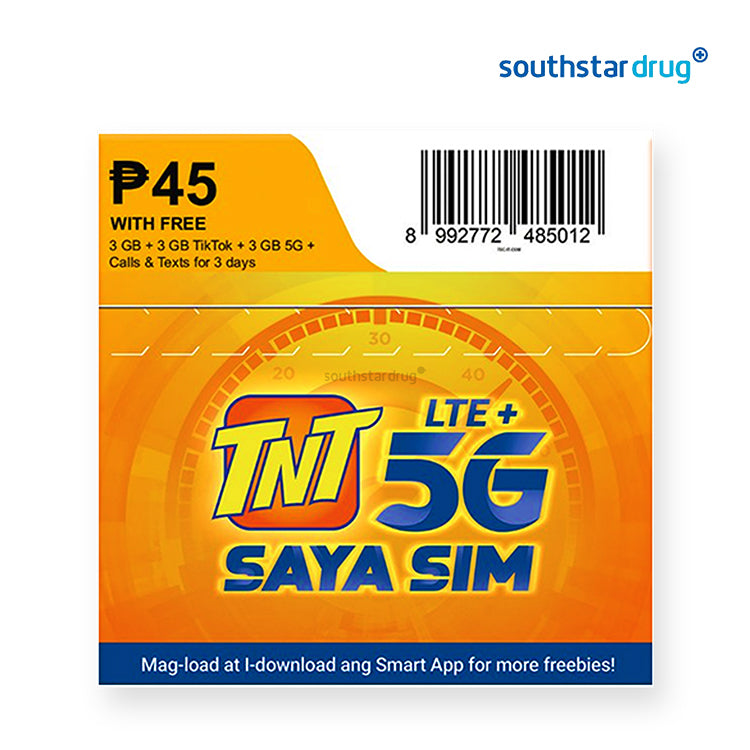 TNT LTE Plus 5G Saya SIM for Fast Data and Easy Connectivity