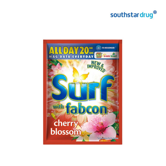 Surf Powder Detergent with Fabcon Cherry Blossom 50g 6s