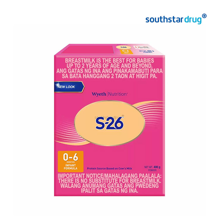 S26 0 to 6 Months 400g Box