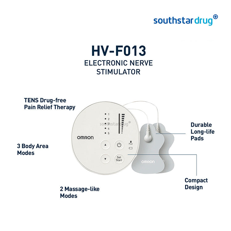 Omron HV-F013 TENS Electronic Nerve Stimulator Massager Pain Therapy with TENS Pads