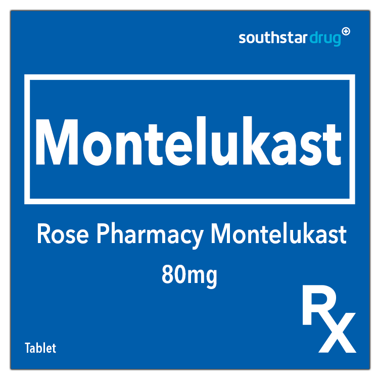 Rx: Rose Pharmacy Montelukast 80mg 1pc. Tablet