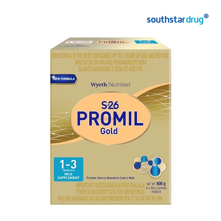 S26 Promil Gold 1 to 3 Years 600g Box