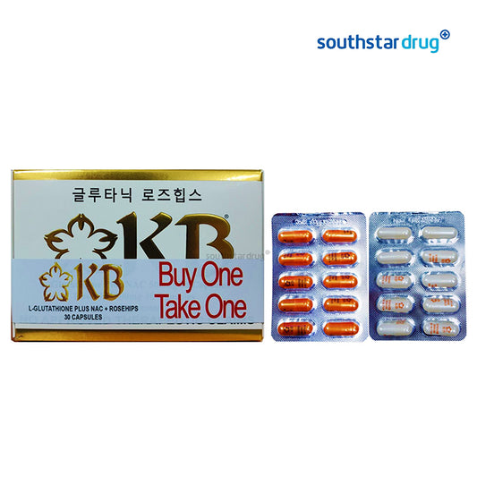 KB Gluta Plus Nac 500mg Capsule - 30s Buy 1 Take 1