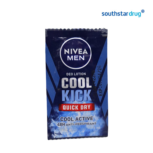 Nivea Men Deodorant Lotion Cool Kick Active 3ml Sachet - 6s