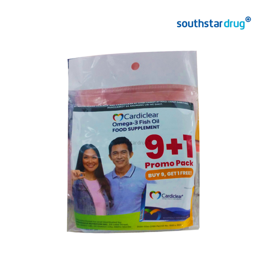 Cardiclear Fish Oil 1000mg Softgel Capsule 9+1 Pack