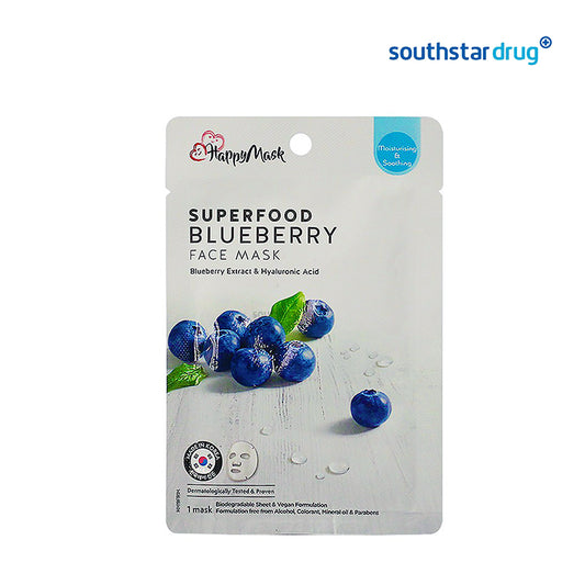 Happy Mask Face Mask Superfood Blueberry 25ml