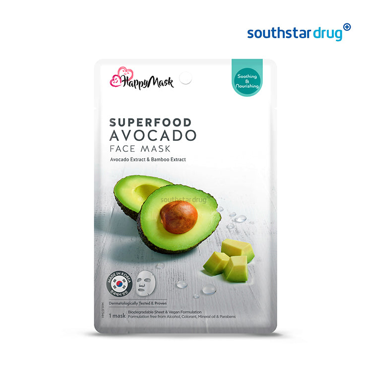 Happy Mask Face Mask Superfood Avocado 25ml