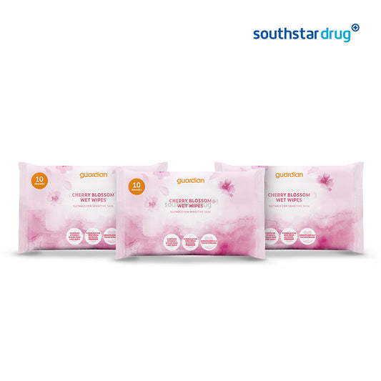 Guardian Wipes Cherry Blossom 10s x3 Pack