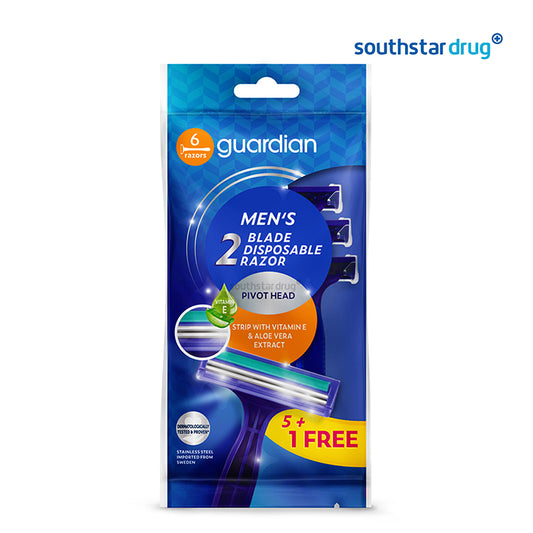 Guardian Men’s Razor 2-Blade Disposable 5+1