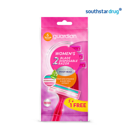 Guardian Women’s Razor 2-Blade Disposable 5+1