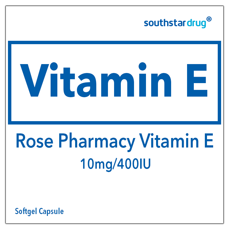 Rose Pharmacy Vitamin E 10mg 400IU Softgel Capsule