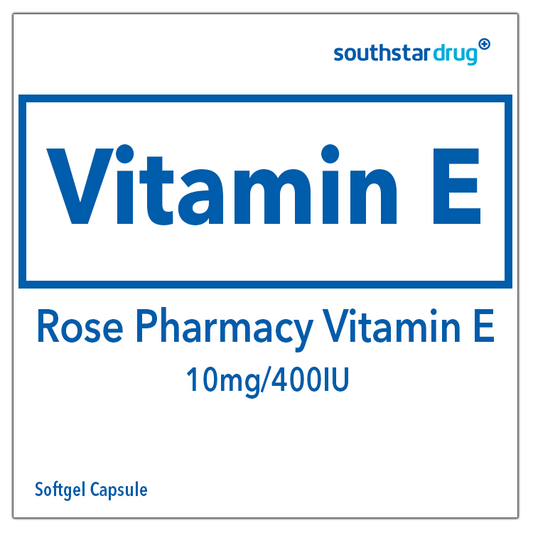 Rose Pharmacy Vitamin E 10mg 400IU Softgel Capsule