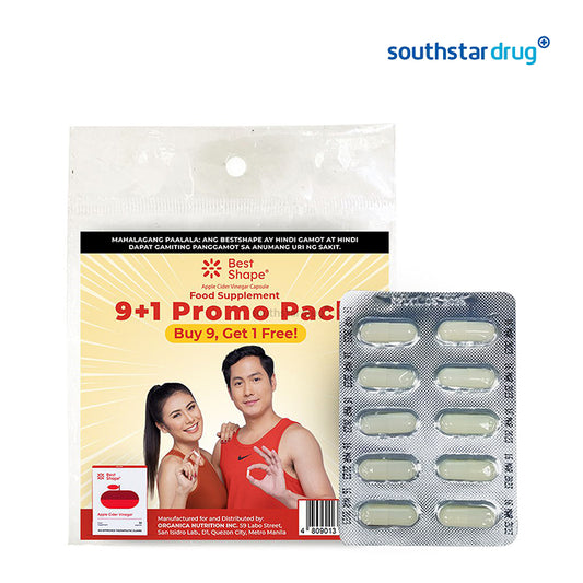 Best Shape Apple Cider Vinegar Capsules 9+1