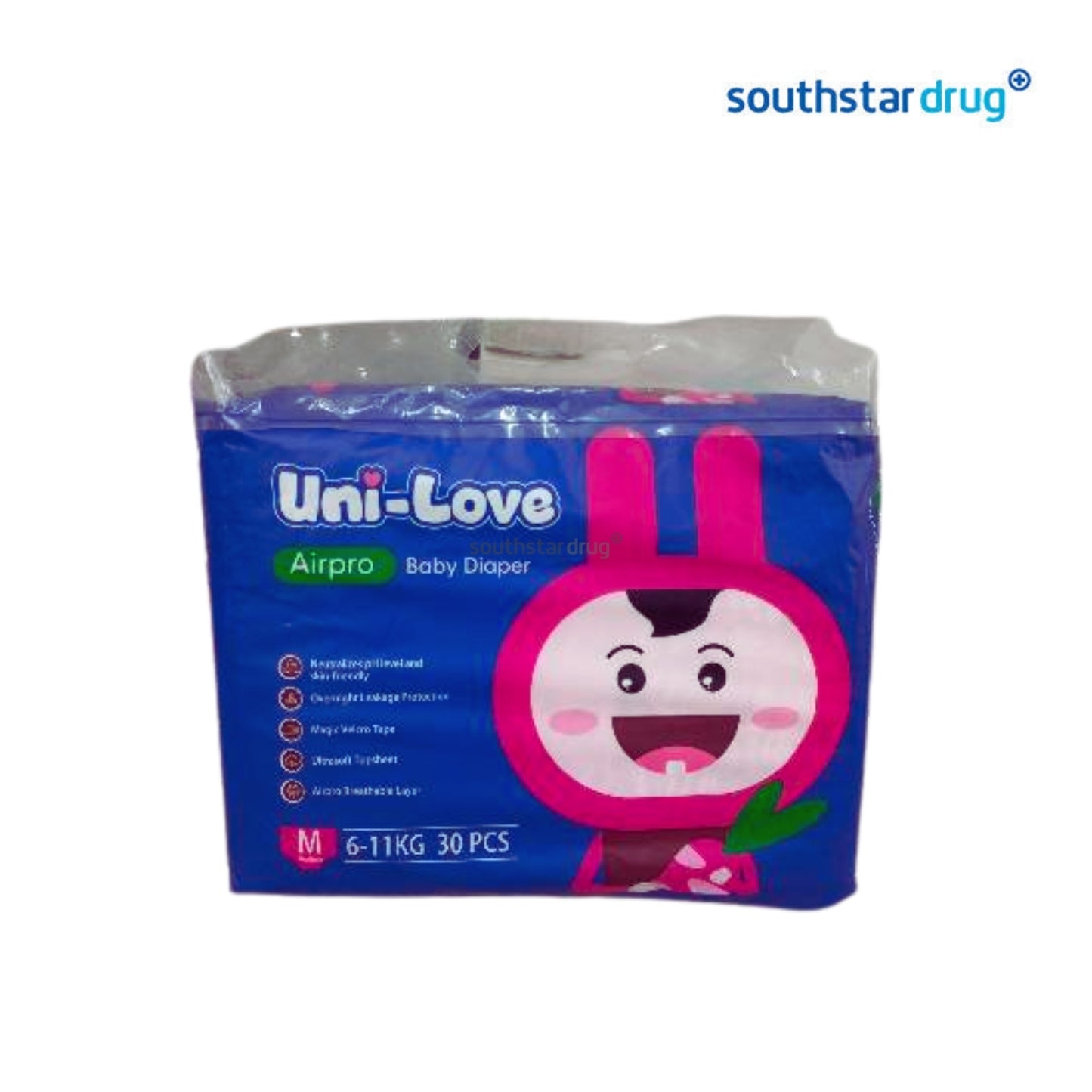 Uni-Love Airpro Baby Diaper M - 30pcs