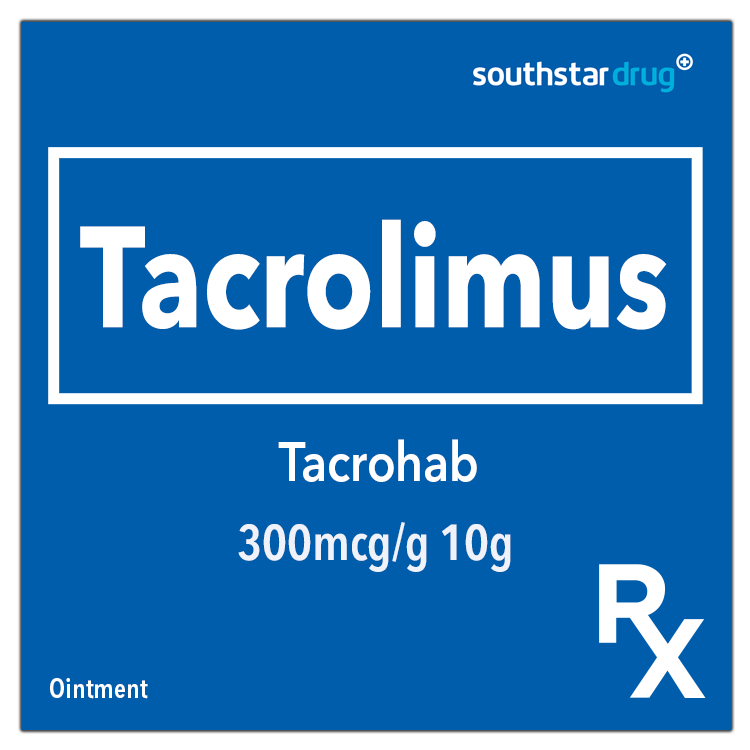 Rx: Tacrohab 300mcg/g 10g Ointment