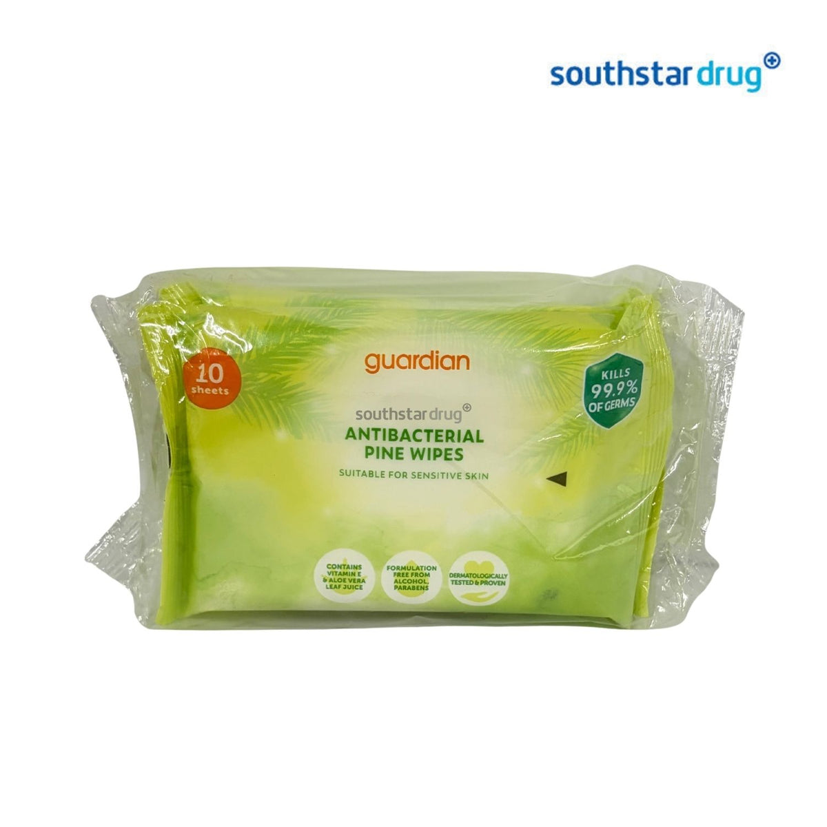 Guardian Antibacterial Wipes Pine 10s (10 Wipes) – Antibacterial Personal Care