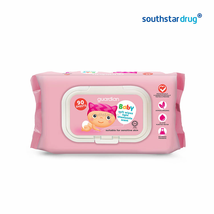 Guardian Baby Wipes Soft & Light Chamomile 90s