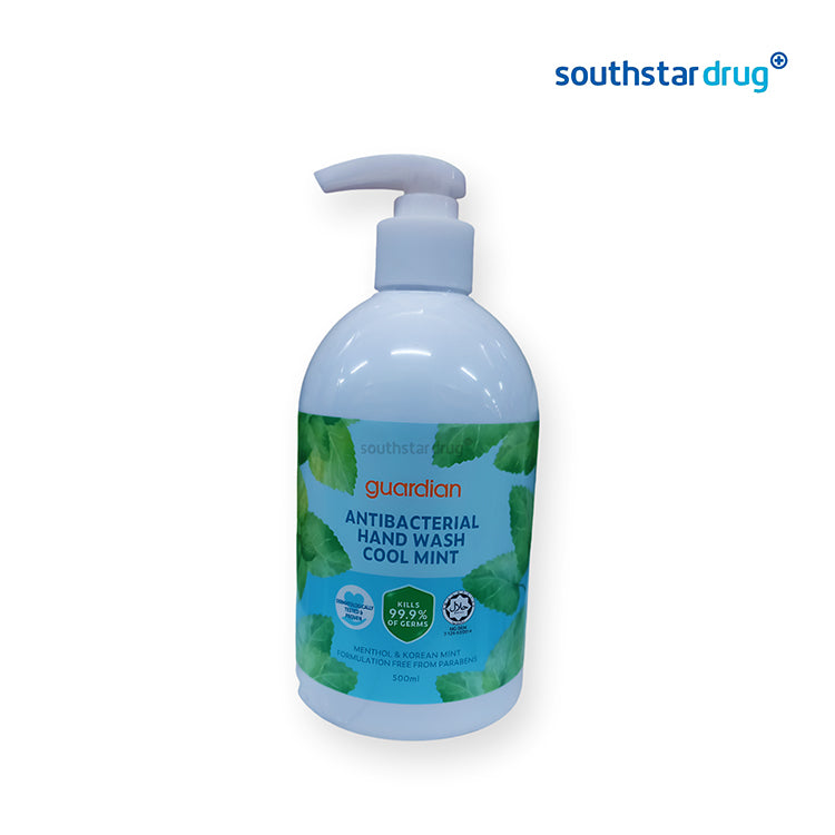 Guardian Hand Wash Antibacterial Cool Mint 500ml Pump