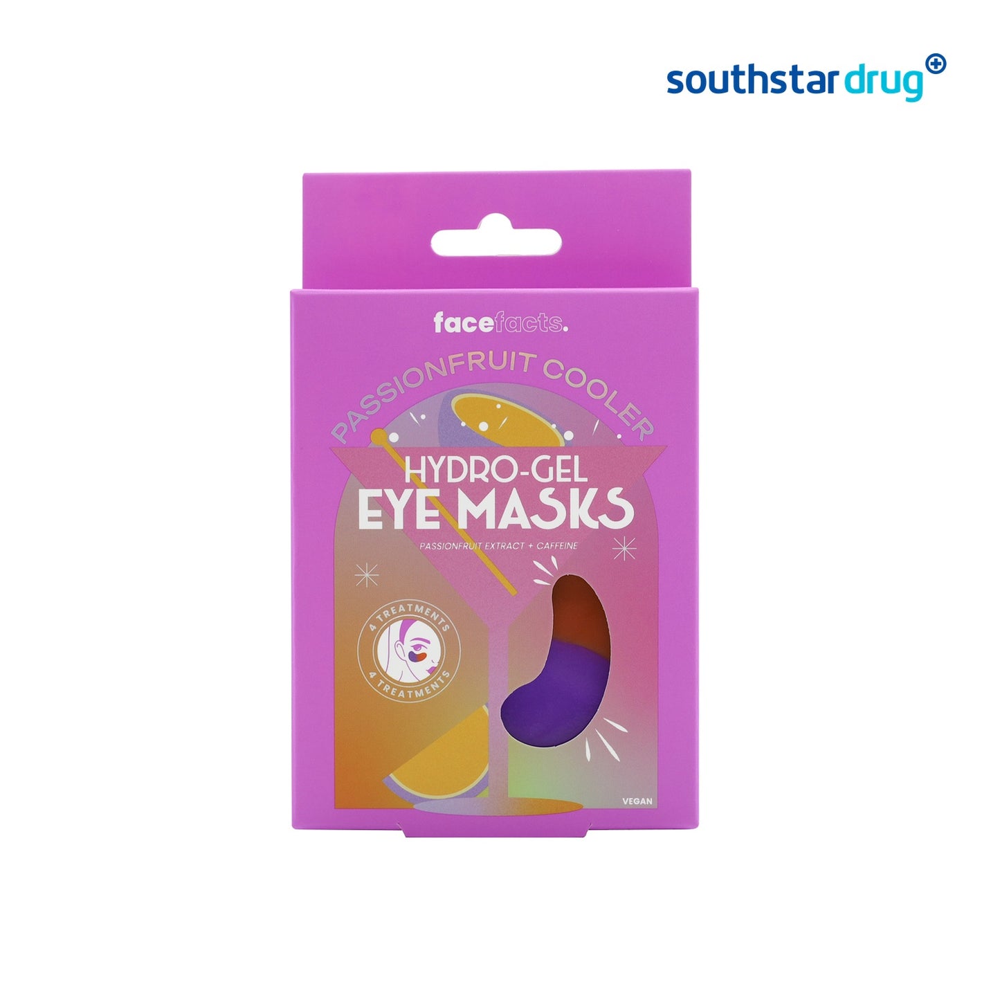 FaceFacts Eye Gel Passion Fruit Cooler - 4 patches