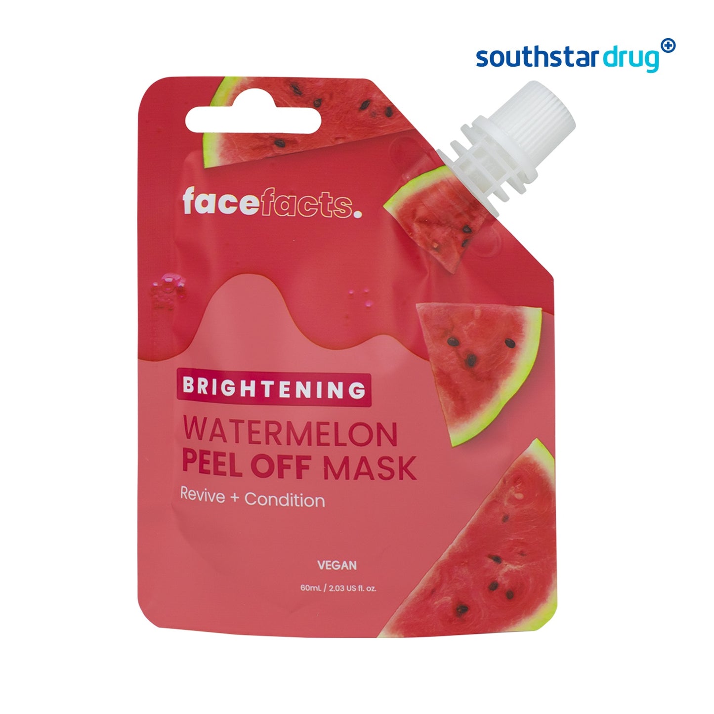 FaceFacts Watermelon Peel-Off Mask 60ml Sachet