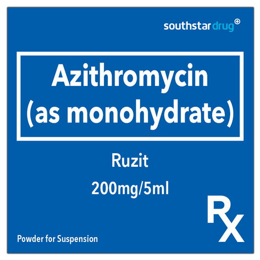 Rx: Ruzit 200mg/5ml 20ml Powder for Suspension