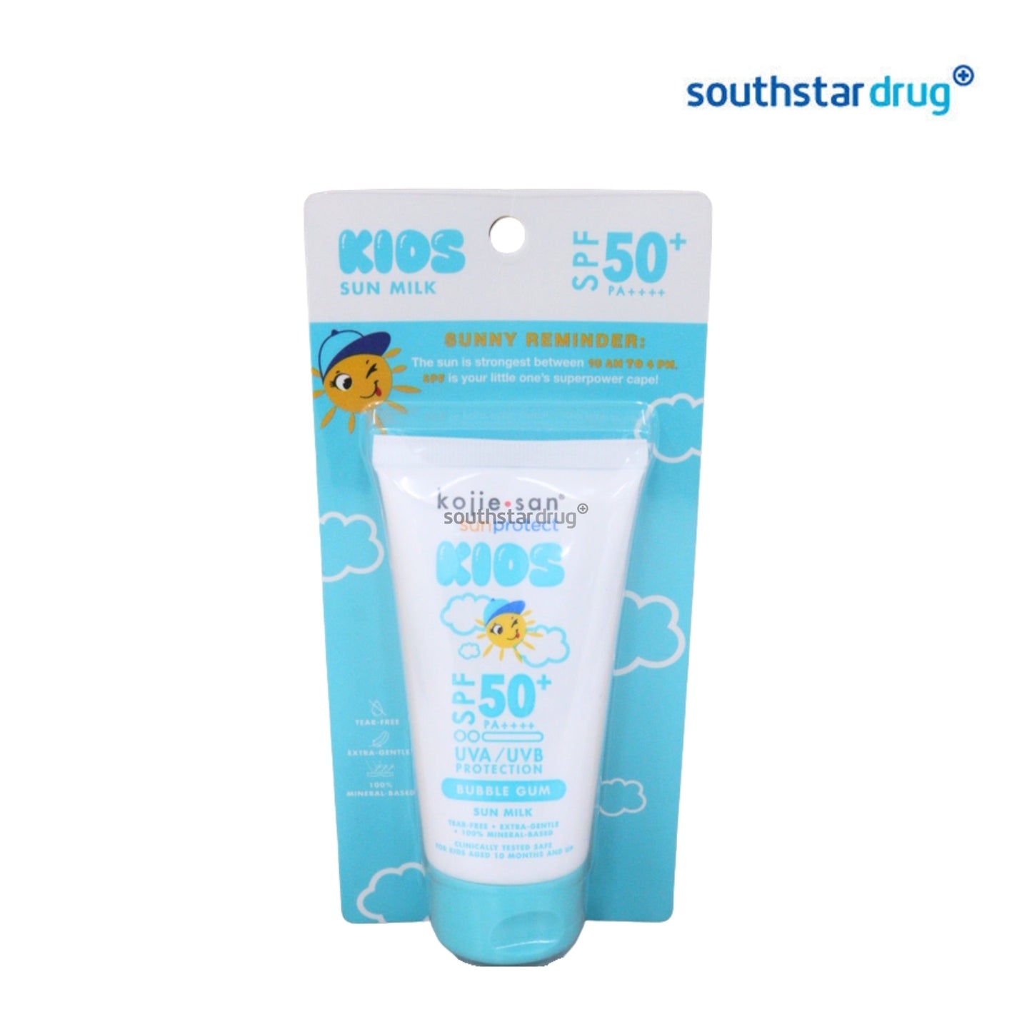 Kojie San Kids Sunscreen SPF50 Bubblegum 50g (1 Tube) – Sun Protection