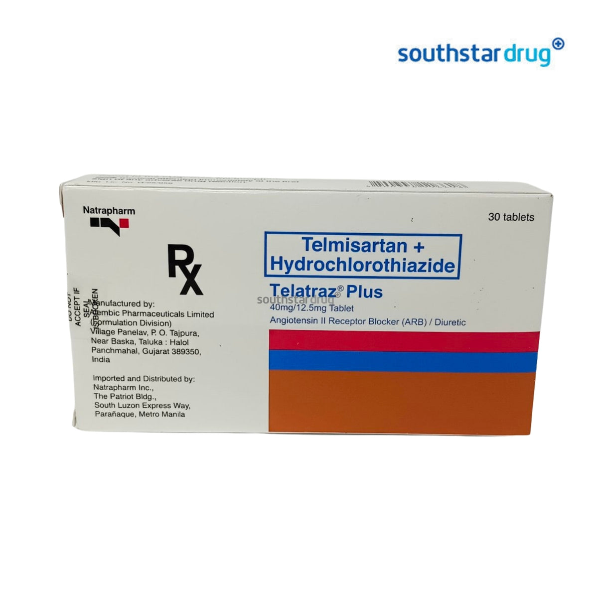 Rx: Telatraz Plus Tablet 40mg/12.5mg (1pc)