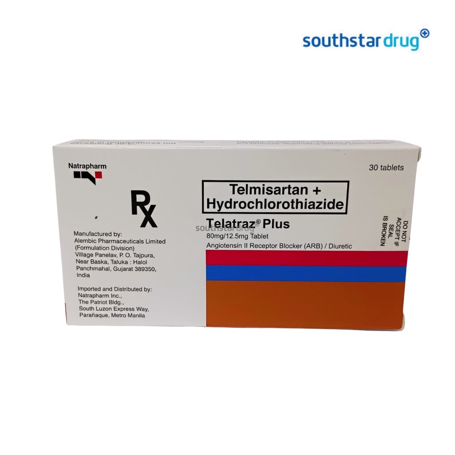 Rx: Telatraz Plus Tablet 80mg/12.5mg (1pc)