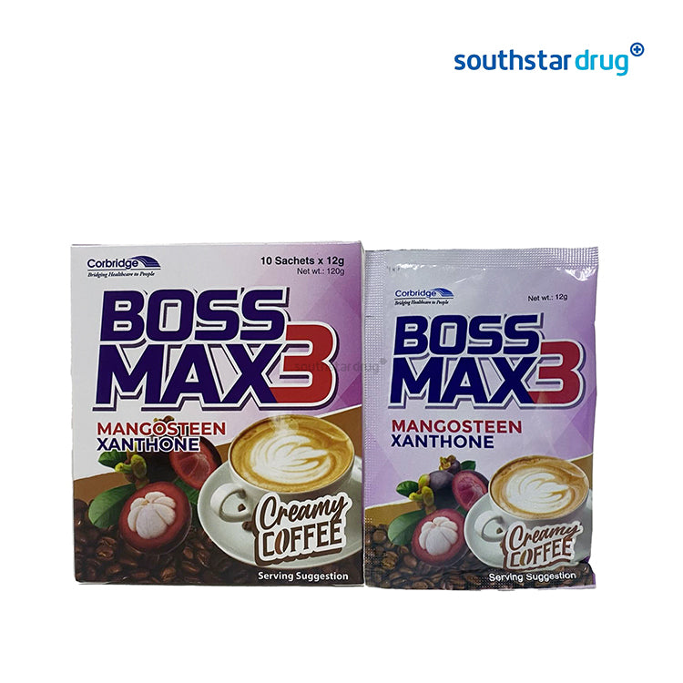 Boss Max 3 Mangosteen Xanthone Coffee Creamy 12g