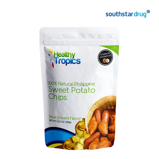 Healthy Tropics Sweet Potato Chips Sour Cream 100g Pouch